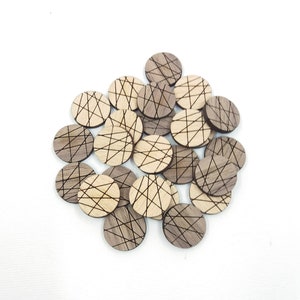 10 Forniture per orecchini in legno, Orecchini in legno con cerchio inciso al laser, Orecchini fai da te, Forniture per la creazione di gioielli, Forniture per orecchini artigianali