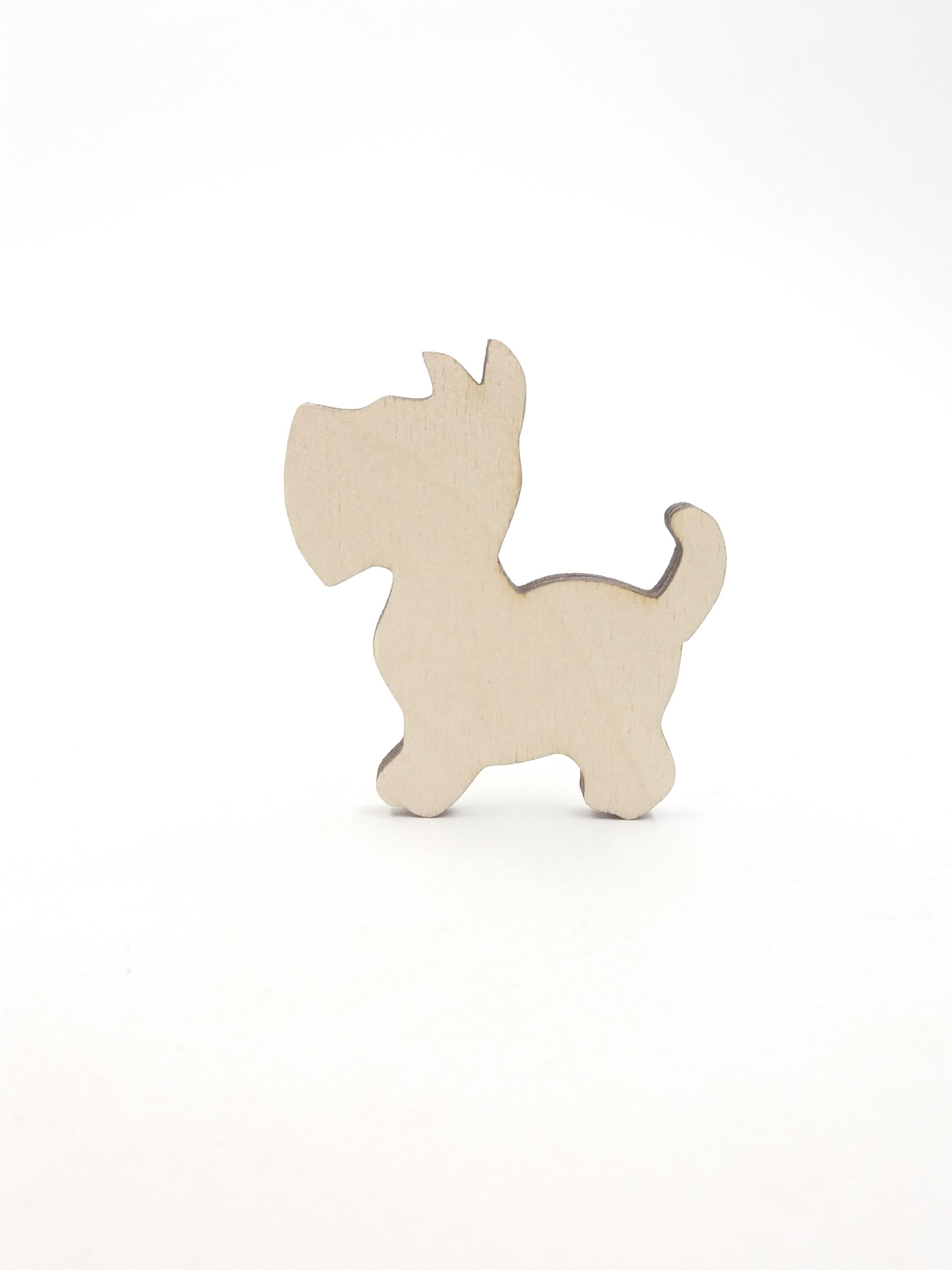 10 Dog Wood Animal Shapes Dog for Crafts Wood Cut Shapes Etsy