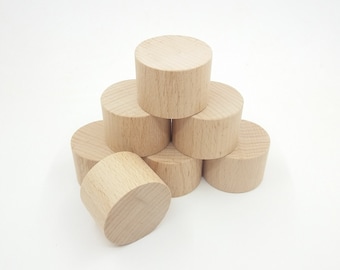 2 Wood Round Circles 1.75'' Cutout, Unfinished Wooden Craft Discs Circles, Craft Wood Solid Circle, Craft Supply for School Project