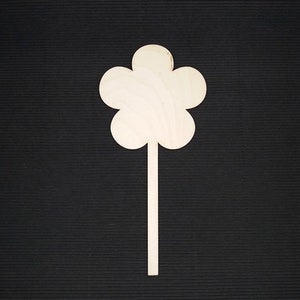 Laser cut flower shape, wooden flower plywood flowers, wood flower shape, unfinished wood cutout shapes, decorative flower laser cut wo image 3