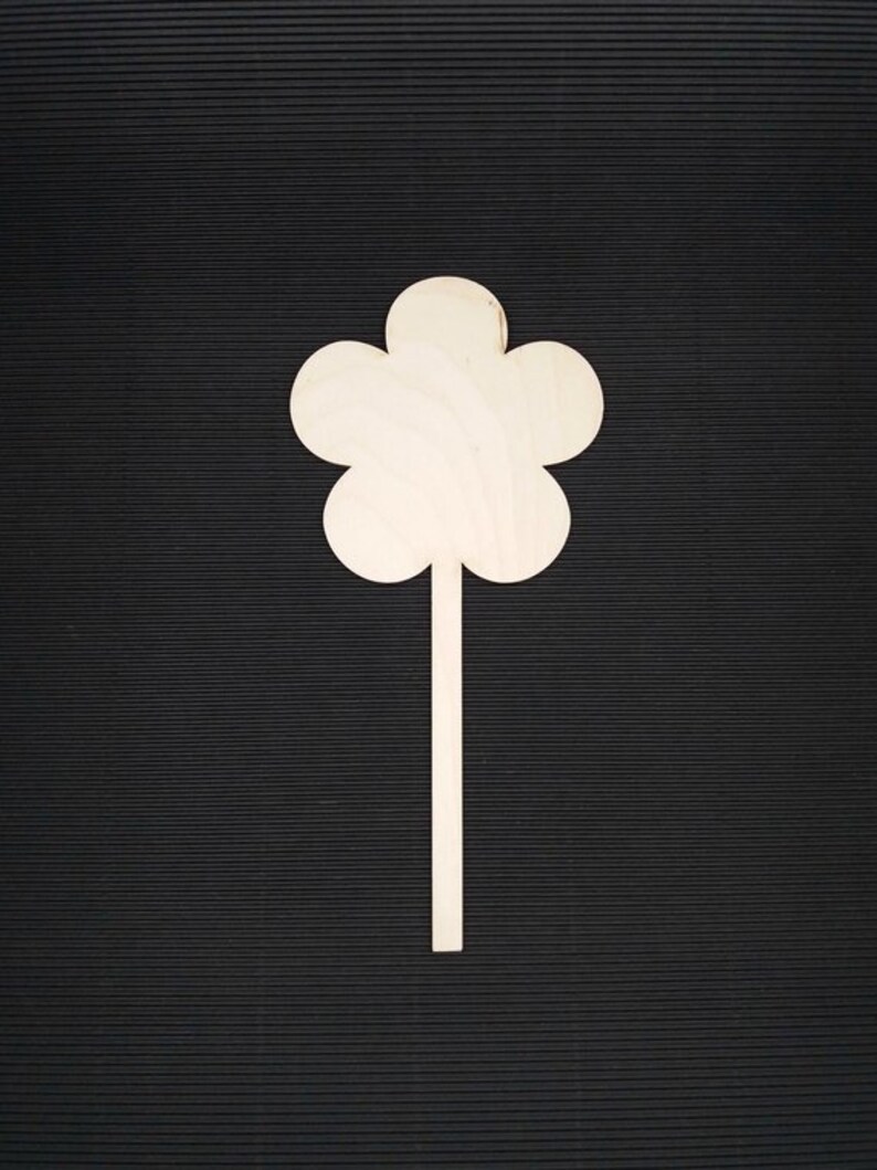 Laser cut flower shape, wooden flower plywood flowers, wood flower shape, unfinished wood cutout shapes, decorative flower laser cut wo image 3