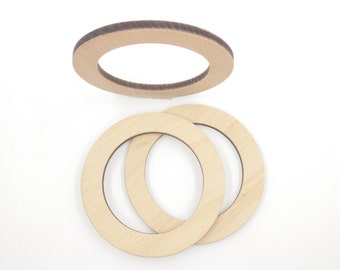 10 cm Wood Ring for DIY Wreath, Frame for Craft Project, Wooden Ring Shape, Circle Frame, Round Wood Sign, Wreath Form, Wooden Circle Shape