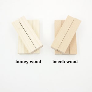Set of 10 Wood Rectangles 76mm X 15mm X 15mm Thick, Raw Solid Wooden ...