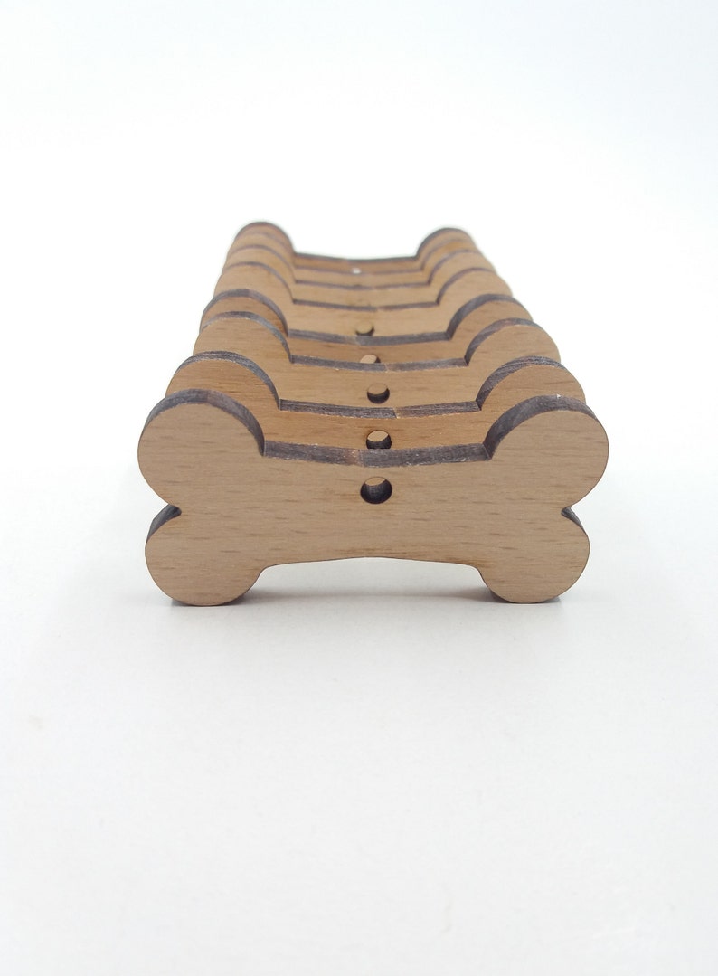 24-Pack Unfinished Dog Bone Wood Shapes - Blank DIY Craft Wood For Painting & Crafts