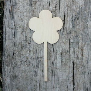 Forma di fiore tagliata al laser, fiori di compensato di legno, forma di fiore di legno, forme di ritaglio di legno non rifinite, fiori decorativi tagliati al laser