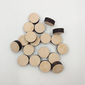 10 unfertige Holzkreise Laser Cut, Holzkreis Ausschnitt Bastelbedarf, Scheiben Runden Naturholz schlicht flache Kreisform Kreis Plaques