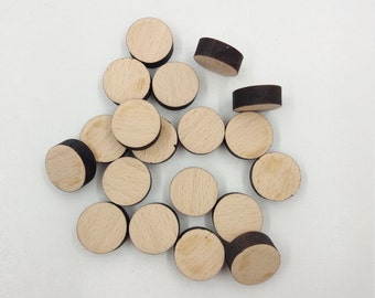 10 Unfinished Wooden Circles Laser Cut, Wood Circle Cutout Craft Supplies, Discs Rounds Natural Wood Plain Flat Circle Shape Circle Plaques