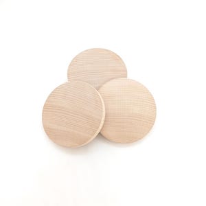 2 Wood Unfinished Circle 8cm Shape, Natural Wooden Blank Circles, Wood Round Circle, Wood Project Cutout Craft Supplies, DIY Craft Blank
