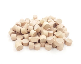 10 Unfinished Wood Circle 16mm Diameter, Wooden Craft Circles, DIY Craft Blank Supplies, Wood Round for Crafting, Small Circle Shape