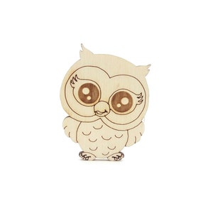 Bird Owl - Laser Cut Out Unfinished Wood Craft Shape BRD16 Bird Owl - Laser Cut Out Unfinished Wood Craft Shape BRD16