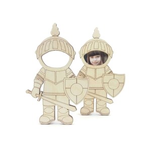 Caballero, figura de caballero para manualidades de madera, silueta de caballero para manualidades escolares, decoración infantil de guerrero de fantasía, caballero de madera