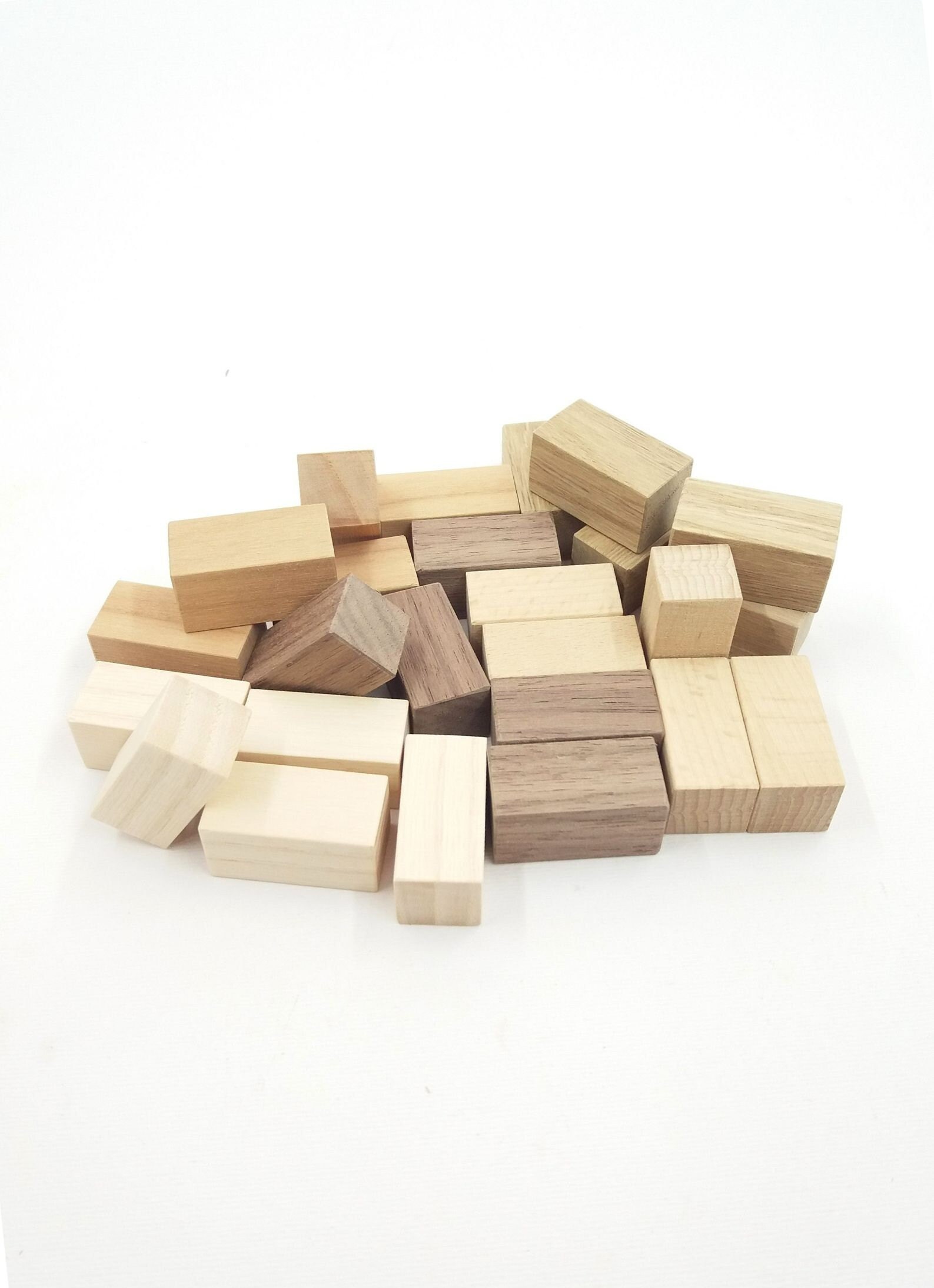 Unfinished Wood Blocks for Crafts - 4 pc set – BKV Decor