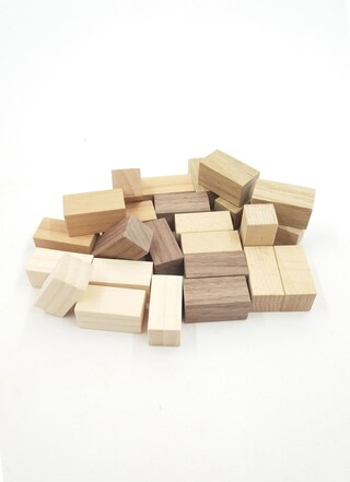 Set Di 2 Blocchi In Legno D'Acero Per Intaglio E Tornitura – 20x7x7 Cm – Legno Naturale Duro Da Lavorazione
