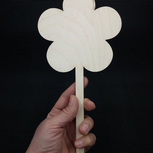Laser cut flower shape, wooden flower plywood flowers, wood flower shape, unfinished wood cutout shapes, decorative flower laser cut wo image 4