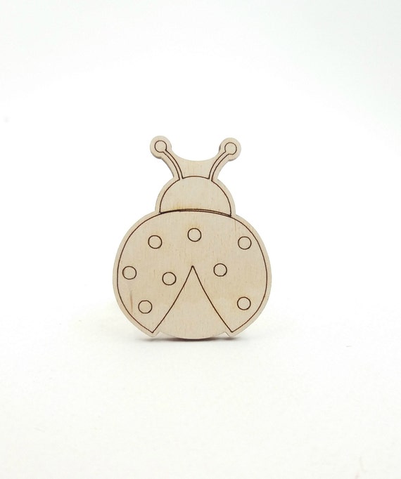 Ladybug - Laser Cut Out Unfinished Wood Craft Shape BUG4 Ladybug - Laser Cut Out Unfinished Wood Craft Shape BUG4