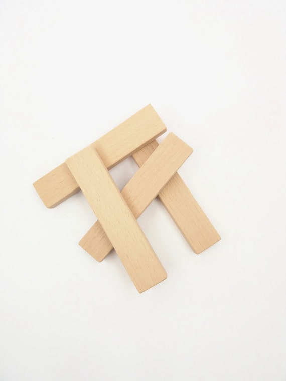 Unfinished Wood Rectangles for Crafts 1 Inch Thick Wooden Blocks 5 X 3 in 4  Pack for sale online