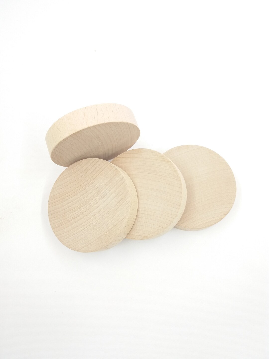 2 Unfinished Wood Circle Shape 7 Cm Diameter, Circle Blanks for Wood