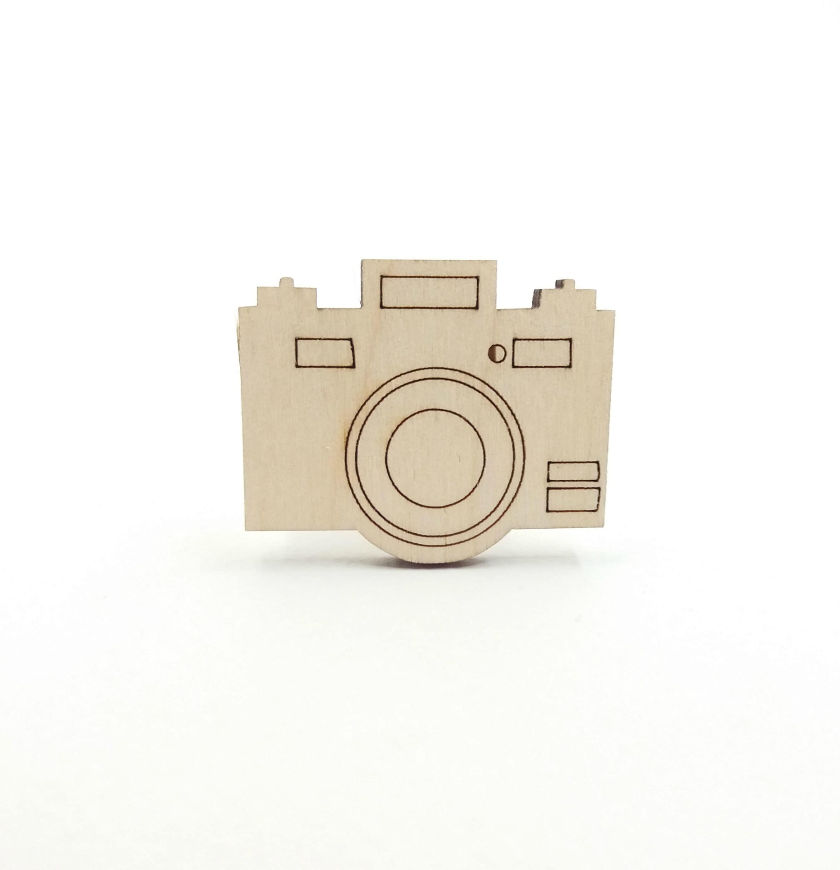 Camera, Wood Camera Unfinished Cutout Shapes, Wood Photo Camera, Wooden Photo Camera Different Size Shape, Home Decor Gift for Photographer