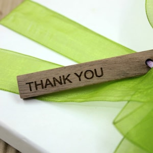 10 Thank you wedding, thank you, thank you gift, wedding favor, wedding favor tag, wood tag, wooden tag, laser engraved, wedding tag