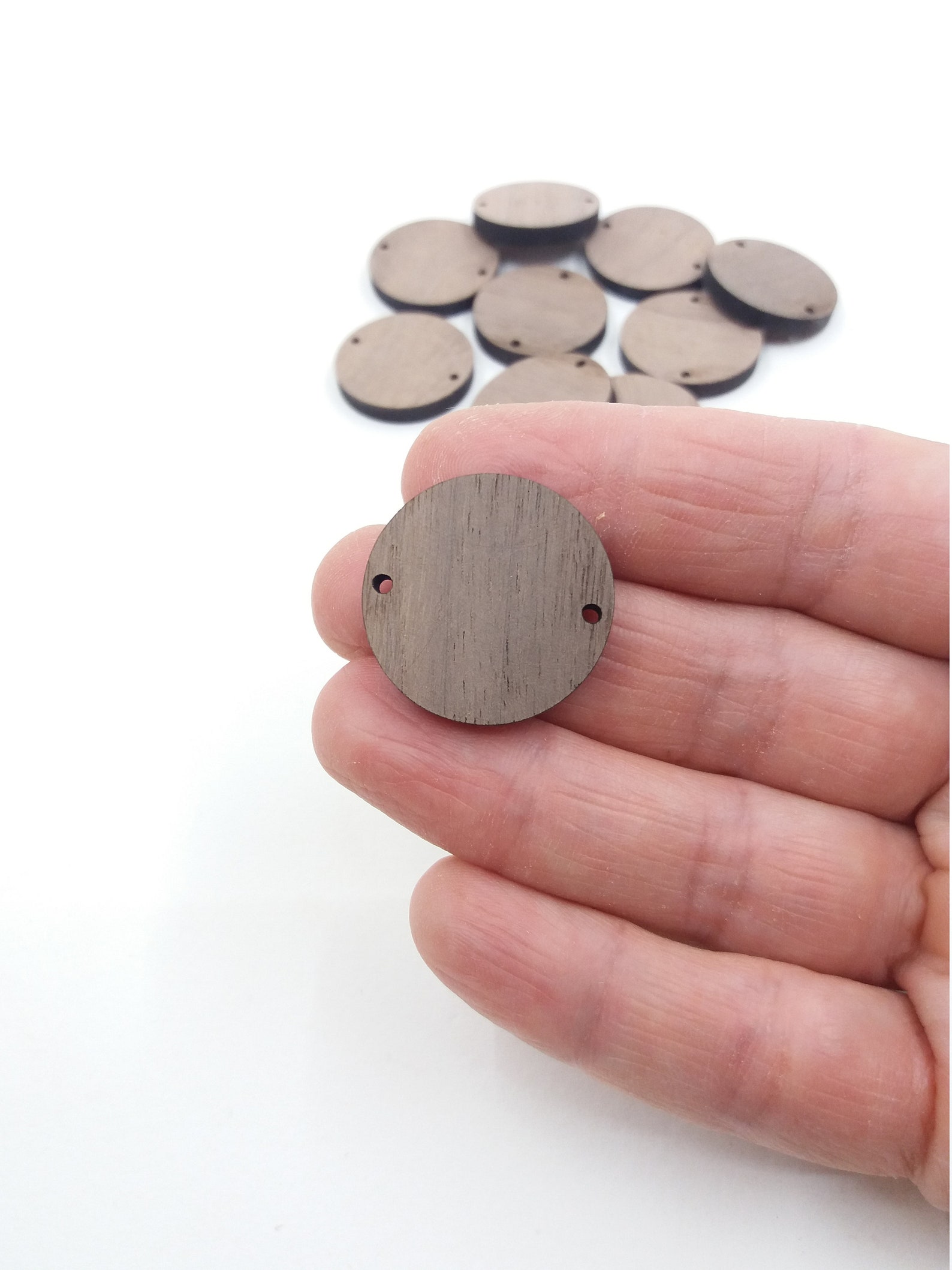 10 Wood Circles 1 Inch Wood Round Circle Discs Wooden Circle Etsy
