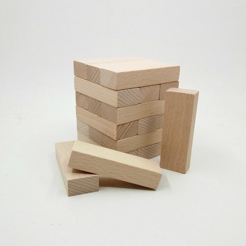 5 Wooden Rectangle for Crafts Wooden Crafting Blocks Etsy