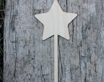 Star, Wood Unfinished Star for Crafts Decoration, Wooden Star Cutout, Wood Star Shape Laser Cut for Craft, Christmas Decoration Star Tags
