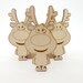 2 Reindeer, Wooden Reindeer Shape Craft Supply, Home Decoration for ...