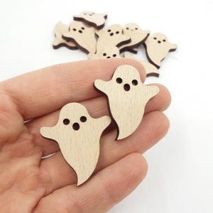 10 Wood Ghost Halloween Decor, Ghost Tiered Tray Decor, Ghost Wood Cut Out, Unfinished Wooden Ghost Shapes, Fall Tiered Tray Decor
