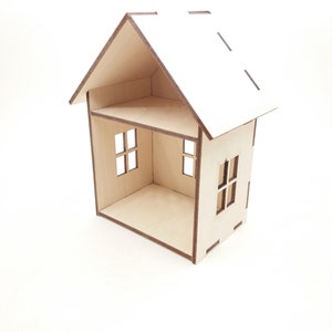 Holzhaus Kit, DIY Haus Miniatur Kit, Miniatur Haus, kleine Holzhäuser