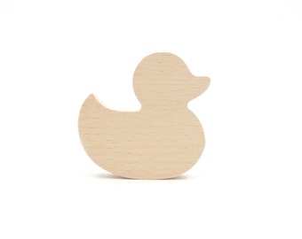 Wood Duck, Wooden Duch Shape, Wood Kids Duck Figurine, Nursery Decor, Baby Shower Duck Decor, Wood Craft Bird Cutouts, Spring Blanks