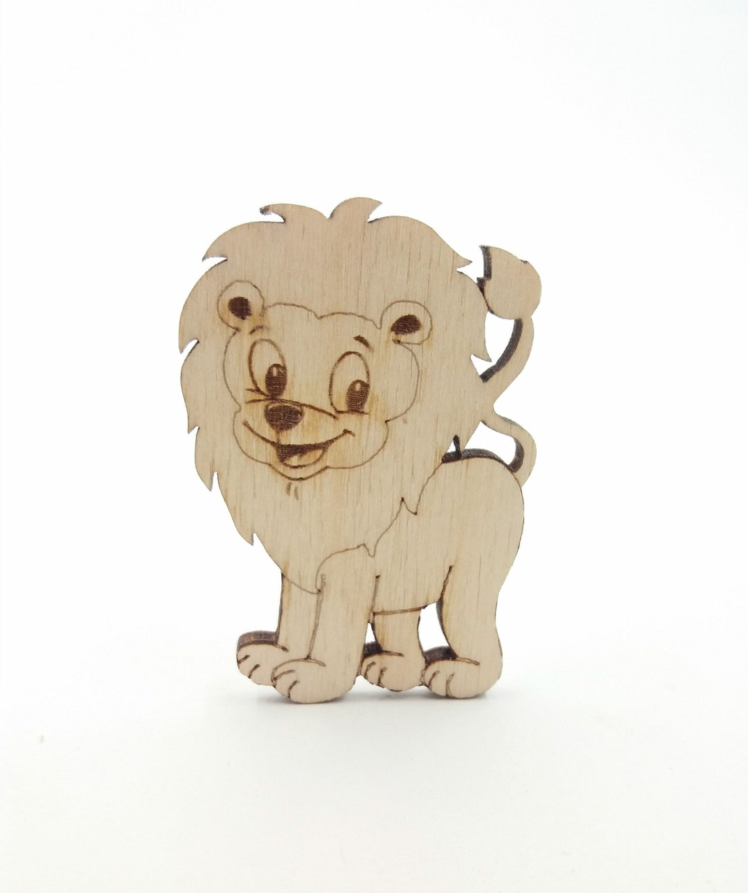 Cat Lion - Laser Cut Out Unfinished Wood Craft Shape CAT20