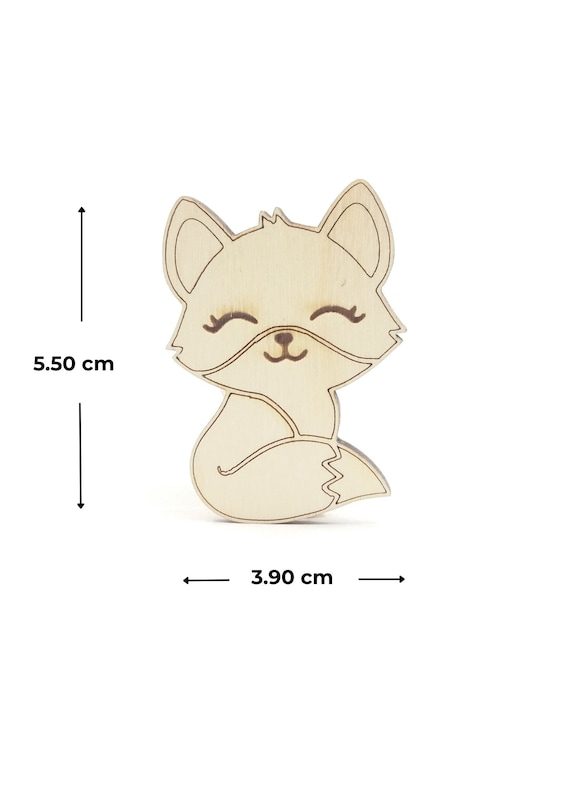 Fox - Laser Cut Out Unfinished Wood Craft Shape FOX2 Fox - Laser Cut Out Unfinished Wood Craft Shape FOX2
