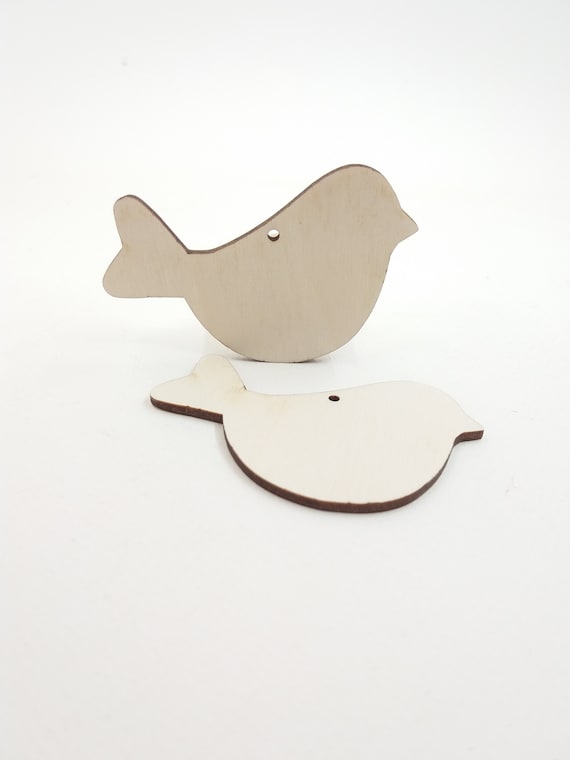 Unfinished wood 2024 bird cutouts