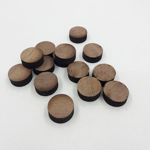 Set di 10 cerchi in legno grezzo, pronti per progetti artigianali, cerchi in legno naturale, dischi grezzi ritagliati, cerchi in legno di noce per lavori artigianali