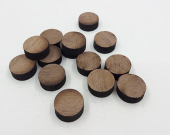 Set of 10 Wooden Circle Supplies Unfinished Ready for Craft Projects, Natural Wood Circles Unfinished Discs Cutout, Wood Craft Walnut Circle