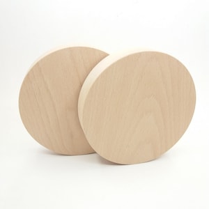 13 cm Wood Round Cutout, Wooden Crafting Circle, Wood Disc Rounds 5 inch, Wooden Shapes for Craft Supplies, Wood Craft Supply