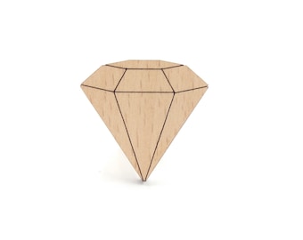 10 houten diamanten ambachtelijke levering, houten ruitvorm, houten bruiloft diamantdecor, sieradenvormen voor houten oorbellen, onafgewerkte houtvorm