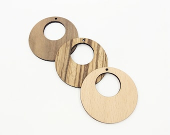 Unfinished Wood Jewellery Circle, Wood Earrings for Wooden Craft, Jewelry Supply Wooden Round Circles, Wood Earring Blank