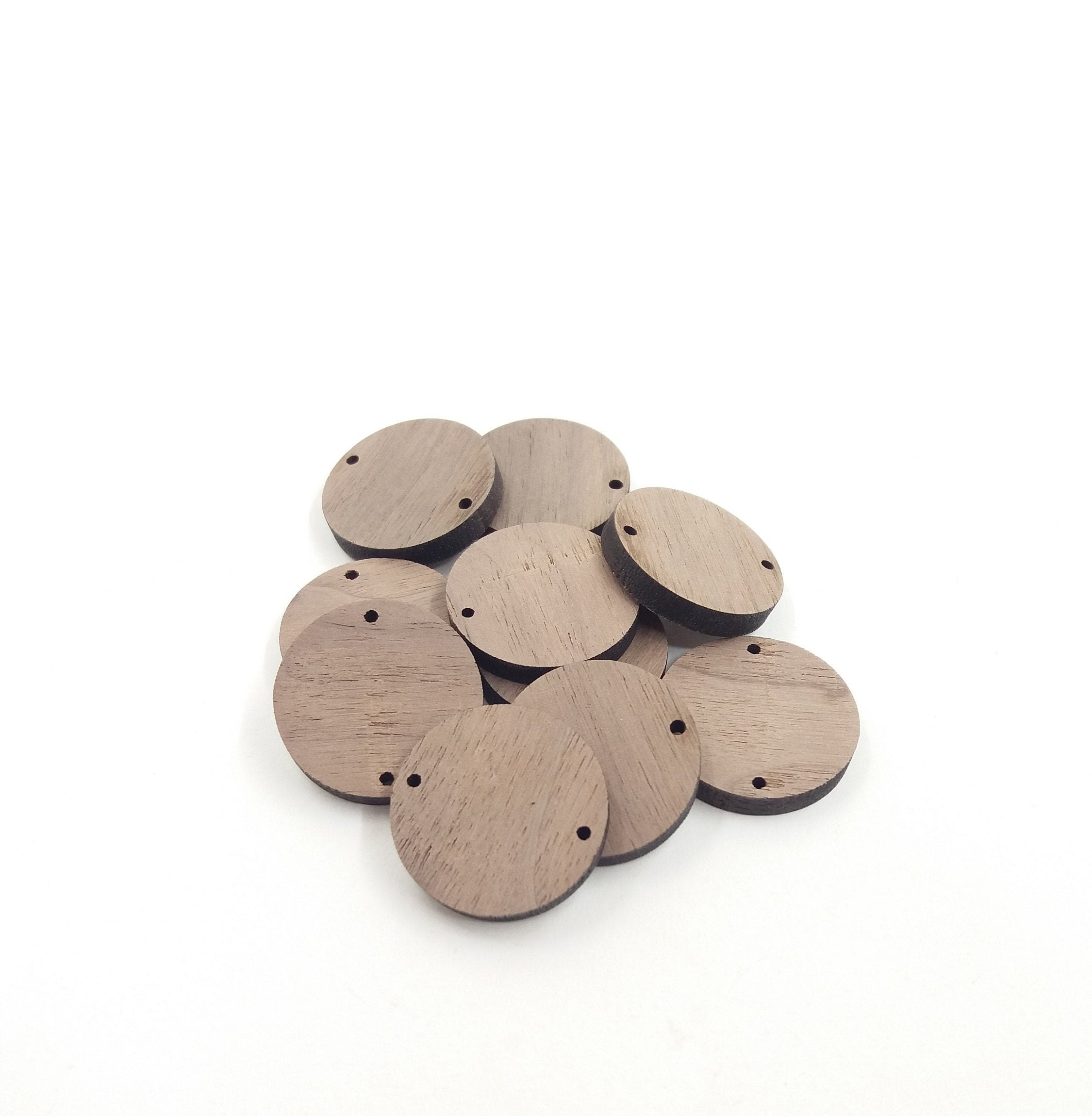 1'' Wood Craft Circles Unfinished Wooden Circle Etsy