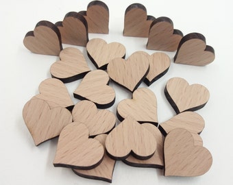 10 houten harten Valentijnsdag ambachten, lasergesneden blanco versieringen ambachtelijke decoraties vormen, houten hart bruiloft decor, hartvormen