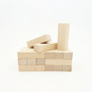 3 Wooden Rectangle 6 cm Wide, Different Wood Options, Unfinished Natural Wood Blocks for Wood crafts, Wooden Rectangle, Wooden Supplies