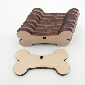 Dog Bone - Laser Cut Out Unfinished Wood Craft Shape DOG100 Dog Bone - Laser Cut Out Unfinished Wood Craft Shape DOG100