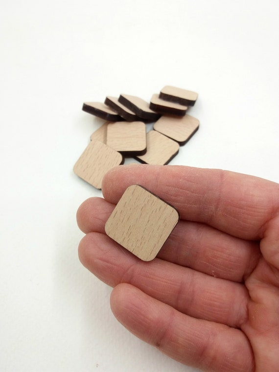 Small wooden craft sale tiles