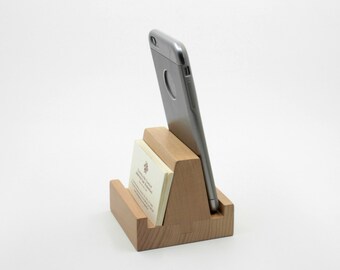 Buy Business Card Holder, Cell Phone Holder, Card Stand, Wood