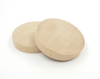 Circle Wood Cutout 8.6 cm, Unfinished Large Round Wood Circle Discs, Home Decor Supplies Wood Burning, Unfinished Blank Wooden Circles