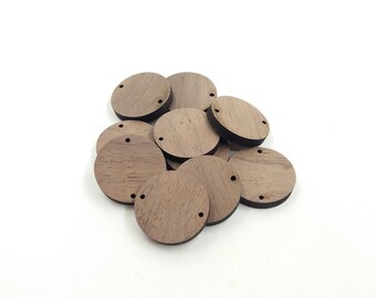 10 Wood Circles 1 inch, Wood Round Circle Discs, Wooden Circle Cutout, Wood Circle Earrings, Wood Blanks, Blanks Laser Cut, Round Plaque