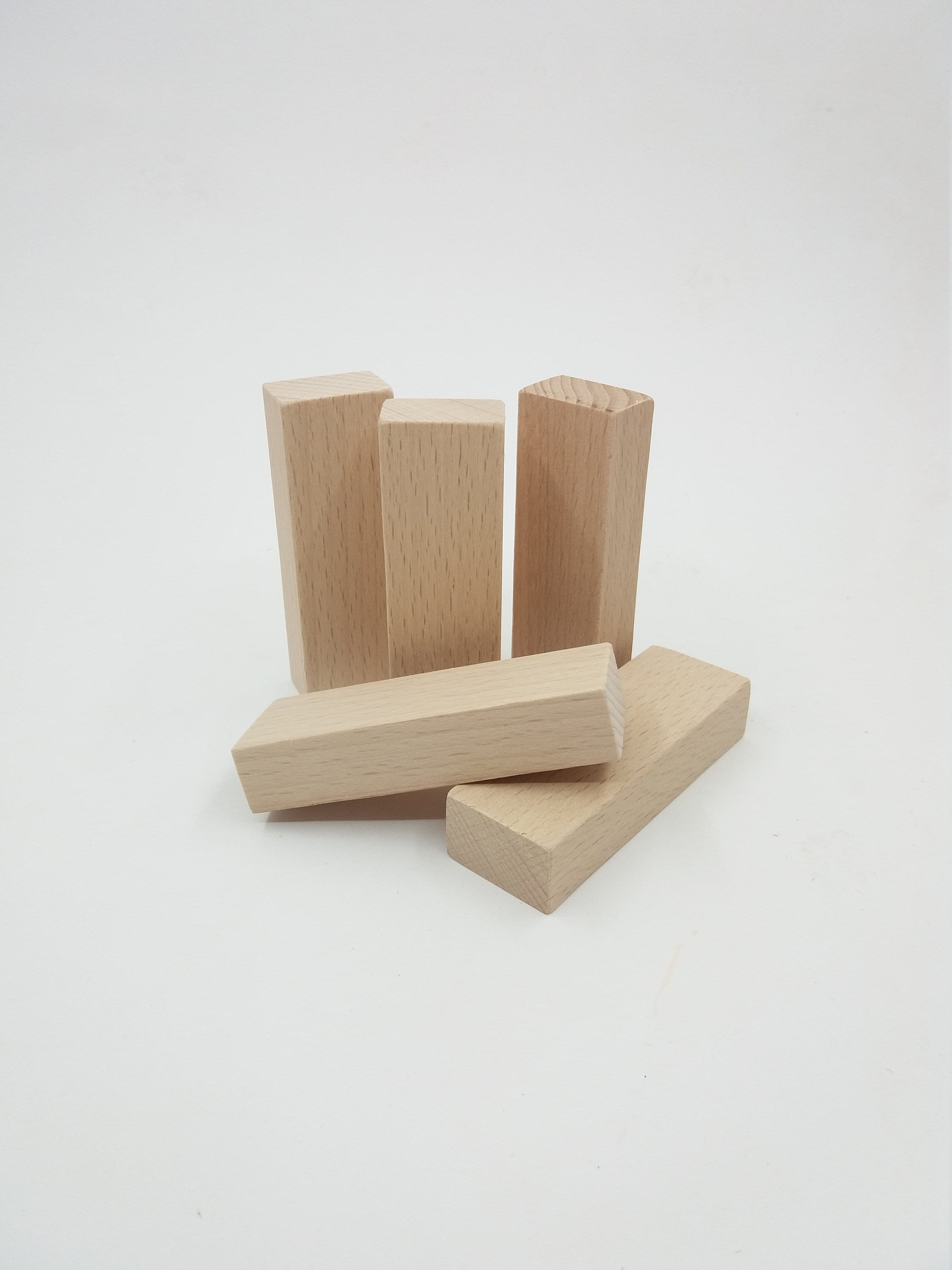 3 Wooden Rectangle for Crafts Wooden Crafting Blocks Unfinished