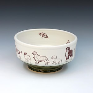 Dogs Handmade Ceramic Serving Bowls