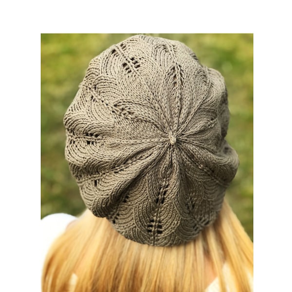 Béret d'été en coton, béret ample en tricot Tam, bonnet d'été blanc, chapeau, béret français pour femme, béret en coton noir