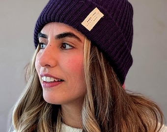 Handmade Baby Alpaca Beanie: Peruvian Knit Winter Hat